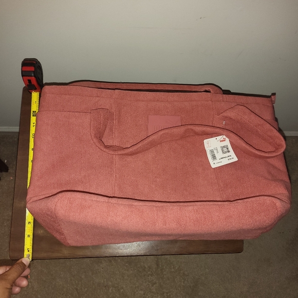 Women Puma Pink Corduroy Summer Tote Bag: New - Picture 8 of 8
